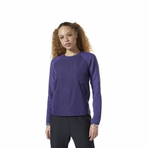 Reebok Thermowarm Deltapeak Crew Sweatshirt Damen - Lila - DE 984-ZAD